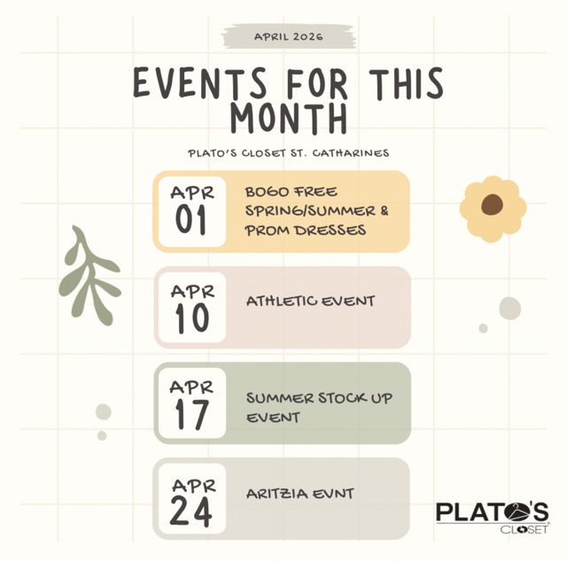 April Event Calendar